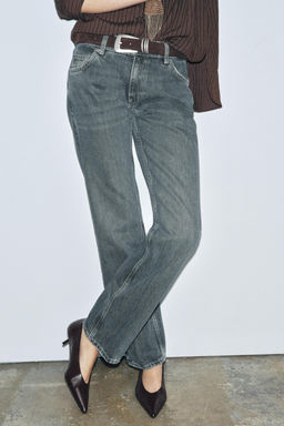 ZW COLLECTION LOW-RISE STRAIGHT JEANS - Zara фото 2