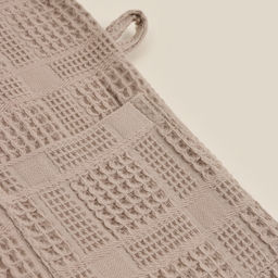 Халат вафельный мужской SL HOME: Chess «Саббиа», размер L, хлопок 100%, коричневый