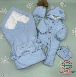 Вязанный набор на выписку 5 предметов