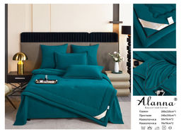 Кпб Alanna одеяло с простыней и наволочками Сатин Люкс ODLASL004 Евро