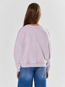 Свитшот для девочек с сердечком из страз - Mark formelle фото 3