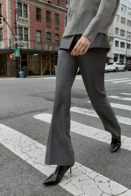 FLARE TROUSERS WITH VENTS - Zara фото 3
