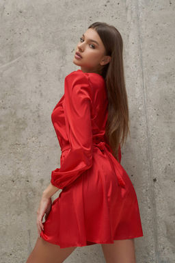 Платье атласное "Валерия"