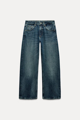 TRF BALLOON CURVED LEG MID-WAIST JEANS - Zara фото 16