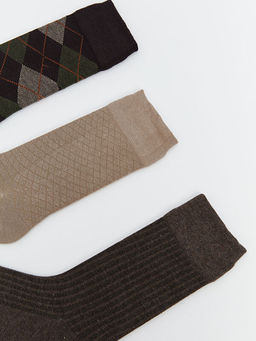 Desenli Erkek Soket ?orap 3l?