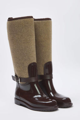 Kahverengi Duz Topuklu Kad?n Yagmur Cizmesi TAKAW26CZ00006 - Trendyolmilla фото 2