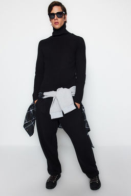 Trendyolmilla Man Ekru Slim Fit Yunlu Bal?kc? Yaka Reglan Kol Basic Triko Kazak TMNAW21KZ0404