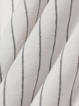 Простыня на резинке евро Этель White stripes, 200200+25 см, жатый хлопок  фото 6