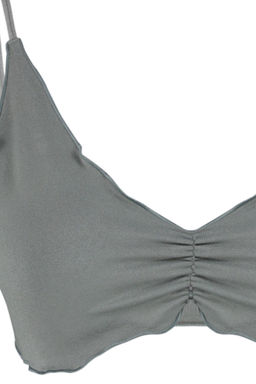 TRENDYOLMILLA Gri Seamless/Dikissiz Ip Ask?l? Balensiz Kaps?z Bralette Orme Sutyen THMAW24SU00033 фото 7