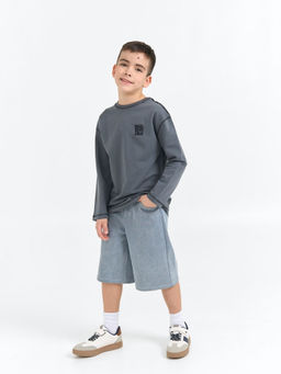 Свитшот облегченный Маренго с принтом 7+ - Bungly фото 3