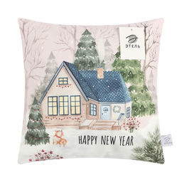 Наволочка декоративная новогодняя «Этель. New Year», 40×40 см, велюр