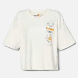 Женская футболка Timberland TIMBERF GRAPHIC TEE белая фото 6