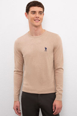 Erkek Camel Melanj Basic Kazak