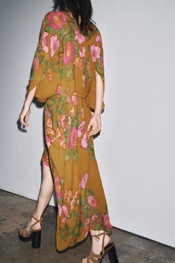 ZW COLLECTION FLORAL OVERSIZE DRESS - Zara фото 2