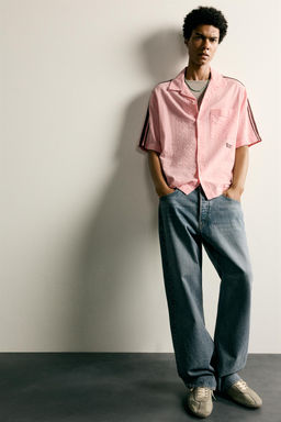 CAMISA BANDAS BORDADO CONTRASTE / Rosa - Zara фото 6