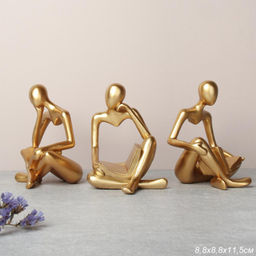 Статуэтка современная 13 см набор 3 штуки / DR-466 /уп 18/