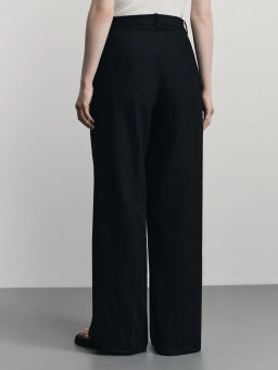 Брюки прямого кроя с содержанием льна / Zarina  фото 4