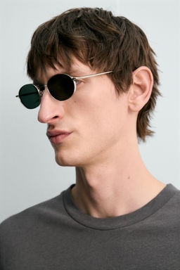 CAMISETA RELAXED FIT ALGOD?N - LINO / Gris oscuro - Zara фото 5