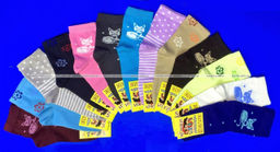 Цена за 10 пар. ЮстаТекс носки подростковые 3с20 хлопок на девочек