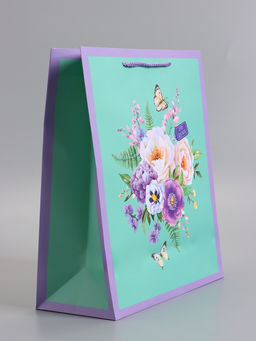 Пакет подарочный ламинированный «От души», 26×12×32 см