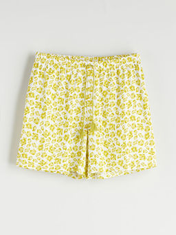 Beli Lastikli Desenli Kad?n ?ort Pijama Alt?