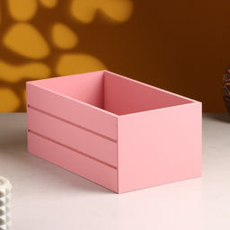 Кашпо деревянное 25х14х11 см Розовый Коралл - Дарим красиво фото 2