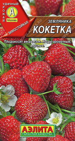 0417A Земляника ремонтантная крупноплодная Кокетка 10шт
