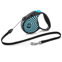 Рулетка Триол Flexi Life Geometry Blue S 5м до 12кг, трос 11111047
