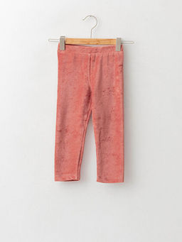 Beli Lastikli Basic Kadife K?z Bebek Tayt