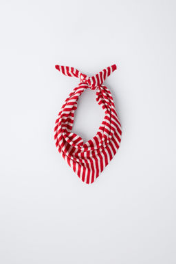 BANDANA PUNTO RAYAS / Rojo