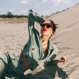 Серьги кольца Классика d=8 см, цвет золото - Queen fair фото 2