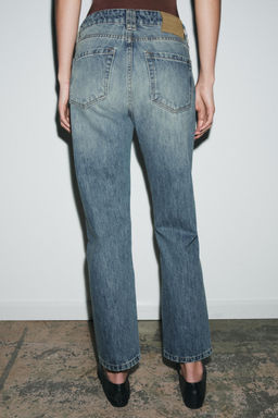 JEANS ZW COLLECTION CIGARRETE TIRO MEDIO / Azul medio - Zara фото 4