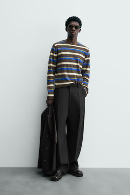 LIMITED EDITION STRIPED JACQUARD JUMPER