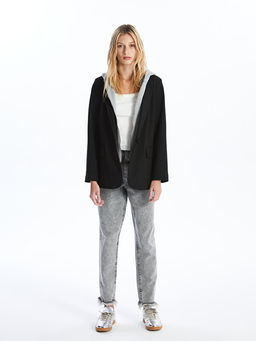 Kap??onlu Kad?n Blazer Ceket