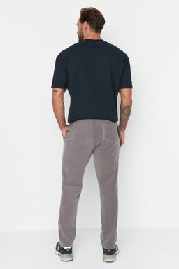 TRENDYOL MAN Siyah Regular/Normal Kesim Etiket Aplike Lastik Paca Anti-pilling Polar Esofman Alt? TMNAW23EA00061 - Trendyolmilla фото 5