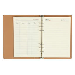 Органайзер на кольцах Престиж А5, 92 листа, в линейку, обложка кожзам, МИКС - Calligrata фото 8