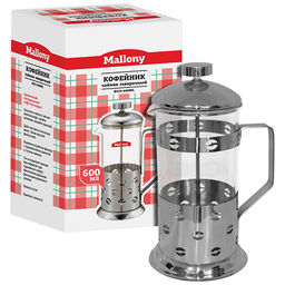 Чайник/кофейник (кофе-пресс) "Caffe" B535-600ML (сталь) 950146