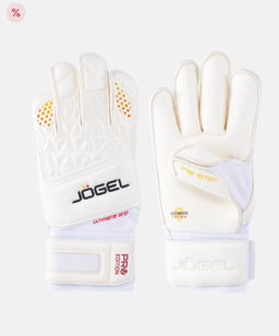 Перчатки вратарские Jogel NIGMA Pro Edition Roll, белый