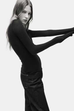 Top con cuello perkins - H&m фото 8