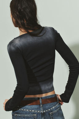 WASHED STUDDED TOP - Zara фото 4