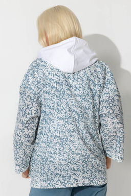 Жакет женский 4330/01/Голубой, белый - Rise фото 2