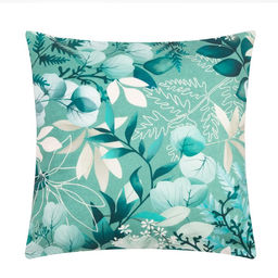 Наволочка декоративная Этель Эвкалипт 40х40 см, велюр, 100% п/э