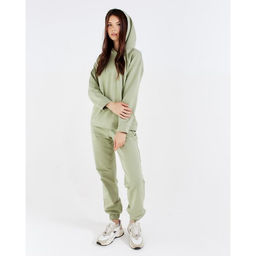 Костюм спортивный женский: худи, брюки, MINAKU: Casual Collection, размер 46, фисташковый