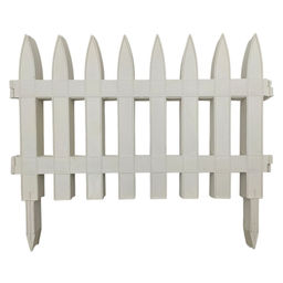 Забор декор. п/эт. 7секц. 36смх3м (белый)
