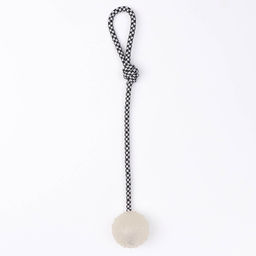 Игрушка для собак Луна, светящаяся в темноте, на канате, 6 см - Пижон фото 3