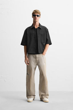 BOXY FIT OVERSHIRT WITH POCKET