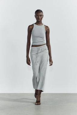 FADED-EFFECT HALTER TOP