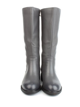 02-FI920-2M DK. GRAY Сапоги зимние женские (натуральная кожа, байка, натуральный мех) - Фабричный китай фото 7