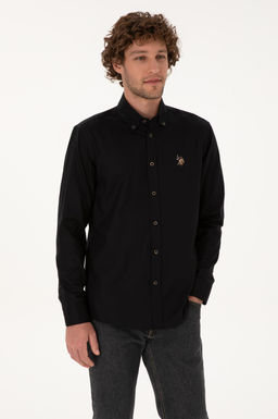 Erkek Siyah Uzun Kollu Basic G_mlek Sepette S_rpriz _ndirim - U.s. polo assn фото 3