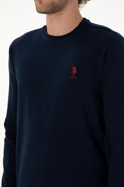 Erkek Lacivert Basic Sweatshirt Sepette S_rpriz _ndirim - U.s. polo assn фото 7